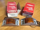 1101a Pair Clearance Lamps Amber Lens Marker Early Truck Nib