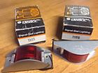 1105 Pair Clearance Lamps Red Lens Marker Early Truck Nib