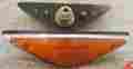 1145 Leart Pair Of Original Front Side Marker Lights Lot 2 Orange Triangular Vintage