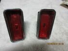 14.500.718 Ferrari Dino Side Reflectors Carello Red Pair W Chrome Trim