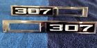 3945292 1969 Pair Chevelle Ss Marker Front 307 Bezel Gm 3945291 Oem Emblems
