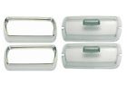 309-set Pg Classic 1969 Plymouth Barracuda Parking Light Bezel And Lens Set