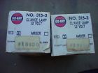 315-3 Do-ray Two Nos Side Marker Running Truck Trailer Cast Iron Amber Lense Lights