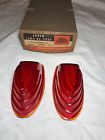 3904 Arrow Vintage Marker Light Lenses Red Nos