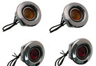 4-new 1968 Dodge Charger Dart Front Rear Side Marker Lens Set Of