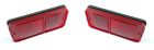 414362568x2 Speed Shop Pair Red Side Marker Lights Chevy Gmc Truck