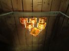 476-674 Vintage Glass Amber Clearance Light Lenses Rectangular Dome