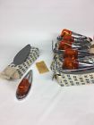 518-3101 518-3105 Kd Set Of Nos Lamp Chrome Clearance Light Markers Amber