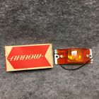 56-a12 Arrow Amber Side Marker Half Round Light Assembly Nos In