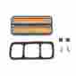 61-156508-1 Eckler S Chevy Or Gmc Truck Front Side Marker Light Amber With Chrome Bezel 1968-1972