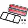 61-188977-1 Chevy Or Gmc Truck Rear Side Marker Light Red With Chrome Bezel 1968-1972