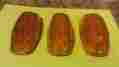 6360 Columbia Metal Products Inc Vintage Cats Eye Glass Amber Clearance Lamps