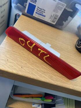 168.ac1n06 Acura 2004 2005 2006 2007 2008 Tl Rear Left Bumper Reflector Marker Light