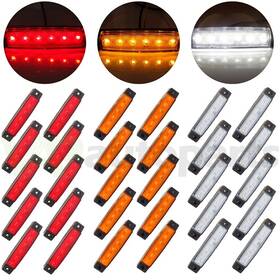 Adp81146201s Autodayplus 10pcs Red Amber White 12v 6 Smd Side Truck Trailer Led Marker Light