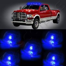 Un99073901n Autoparts Union 5pcs Cab Marker Roof Running Lamps 12v T10 8smd Led Lights For Ford