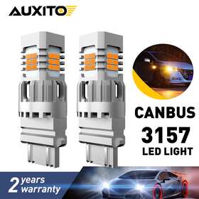 4057 Auxito 3056 3156 3356 3456 4156 2x 3157 Canbus Led Amber Yellow Turn Signal Light Bulb Usa Ed