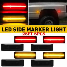 55054958 Auxito Smoke Led Front Rear Side Marker Light For 1994-2002 Dodge Ram 1500 2500 3500 Eh 55054958 Auxito Smoke Led Front Rear Side Marker Light For 1994-2002 Dodge Ram 1500 2500 3500 Eh