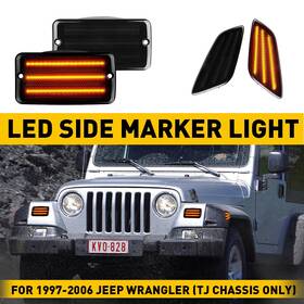 55055020ac Auxito For 1997-2006 Jeep Smoke Wrangler Tj Bumper Signal Fender Side Marker Light 4pc 55055020ac Auxito For 1997-2006 Jeep Smoke Wrangler Tj Bumper Signal Fender Side Marker Light 4pc