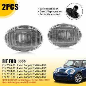 63132751503 Auxito For Mini Cooper R55 R56 R57 R58 R59 Led Side Marker Light Flowing Turn Signal H