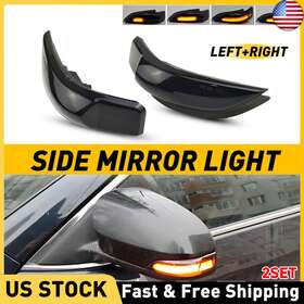 81740-52050 Auxito 2x Car Rearview Mirror Turn Signal Light Lamp For Toyota Camry Corolla 2014-2018