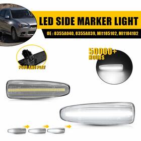 8355a040 Auxito 2x Switchback Led Sequential Side Marker Light Fit 2014-20 Mitsubishi Mirage G4