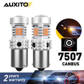1156py Auxito Bau15s 2pcs Amber Py21w Led Car Tail Turn Brake Reverse Bulbs Eod