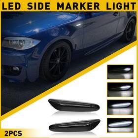 E9018 Auxito 2pcs Smoked Led Fender Side Marker Light Sequential Turn Signal Lamp For Bmw E90
