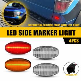 Lmd-f150-r-10-14tm Auxito Led Side Marker Light Front&rear Al3z-15442-a For 2010-2014 Ford F-150 Raptor Lmd-f150-r-10-14tm Auxito Led Side Marker Light Front&rear Al3z-15442-a For 2010-2014 Ford F-150 Raptor