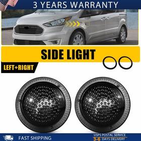 Auxito P01-056bh 2x Lens Smoked Side Fender Light Housing Only Fit 10-2021 Ford Transit Connect X