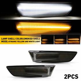 Tt171104wlg Auxito For 2003-2006 Infiniti G35 Sedan Sequential Switchback Led Side Marker Light Drl