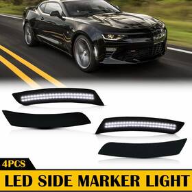 Yg053-w Auxito 4pcs Led Side Marker Lights Front Rear For 2016-2021 Chevy Camaro Ls Lt Ss Zl1