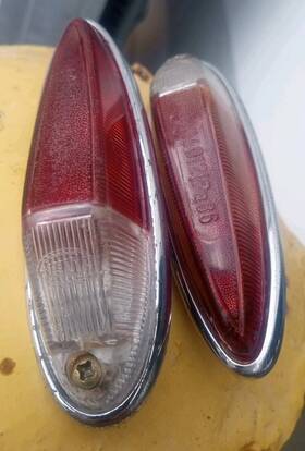 311949101rcy Bella. Oem Vw Type 3 1962-67 Side Marker Red And Clear Notch Square Fast 34 311949101rcy Bella. Oem Vw Type 3 1962-67 Side Marker Red And Clear Notch Square Fast 34