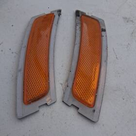 14476 Bmw Amber Pair Marker Lamps Front Bumper Reflector Fit 11-16 F10 5-series