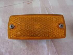 63141369167 Bmw Genuine E28 E30 Bumper Side Plastic Extension Light Lens. Amber