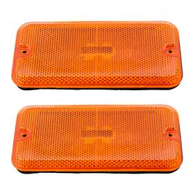 1224-0078b-2 Brock Pair Set Front Signal Side Marker Lights With Housing For 1985-1996 Chevy Gmc Van