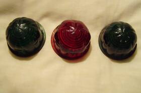 4791d Columbus Metal Cats Eye Glass Lens Red Green Marker Lights Products