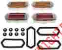 Cq-w-768a 1969 Chevrolet Camaro Side Marker Lamp Kit