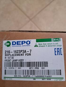 216-1623p3a Depo Genuine Rx7 Rx-7 Fd3s Kouki Type Bumper Front Combination Inner Silver Lamp