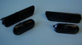 Dsx 617215179591 Smoked Fender Bumper Turn Side Markers Lights For Vw Jetta Golf 1999 - 2005 Mk4