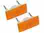 Ebd0oz-15a201aipr Unbranded New 1970-77 Maverick Parking Lamp Bodies Lenses Amber Lh Rh 71 Torino Ford