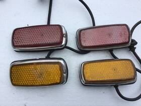 For Mercedes-benz 302 10/20 4 W100 W114 W108 W109 W115 220d Rear Red Front Amber Marker Light Lens