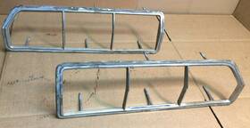 34958 Ford 1974 1975 1976 1977 And Other Mustang Ii Taillight Lens Chrome Bezel L&rh Oem Used