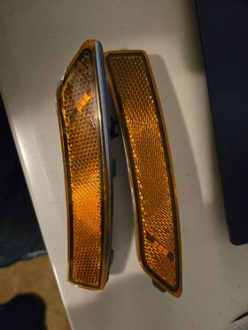 7b-15k214-ae Ford Oem Fusion Lincoln Mkz Front Amber Side Marker Lights Pair Fomoco