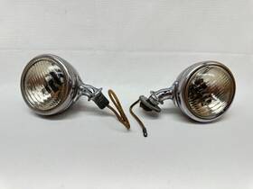 Chr-165 Ford 1933-1934 Pair Of Original Cowl Light Assemblies
