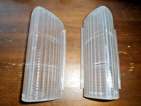 Ip-73td Ford 1975 Thunderbird - Marker Lamp Lens Pair Stress Cracks Ip-73td Ford 1975 Thunderbird - Marker Lamp Lens Pair Stress Cracks