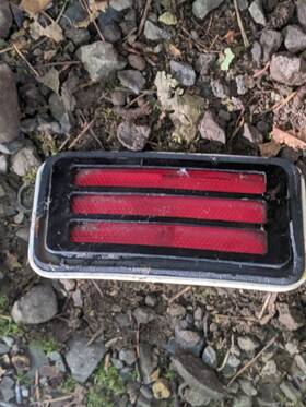Gm3a24 Genuine Gm 1977 Cutlass Supreme Oem Left Rear Side Red Marker Light Free Shipping