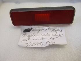 3587441 Gm Classic Vintage Car Parts 72 Cuda Charger Marker Red Lamp-3587441 Lot # 245