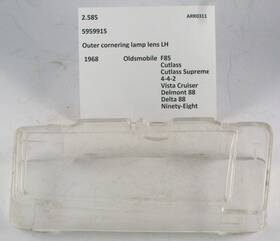 Gm 5959915 1968 Oldsmobile Cutlass 442 Delta 88 98 Nos Corner Lamp Lens