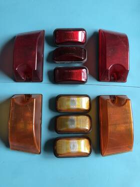 Rb-345rh Gm Oem Rb-345ah Hummer H2 Amber/red Lens Cab Marker Roof Running Lights For 2003-2009