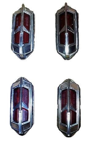 400845 Gm Oldsmobile 2 Sets 1968 1969 Cutlass 442 G33 Sae Pi 68 Side Marker Rocket Emblem